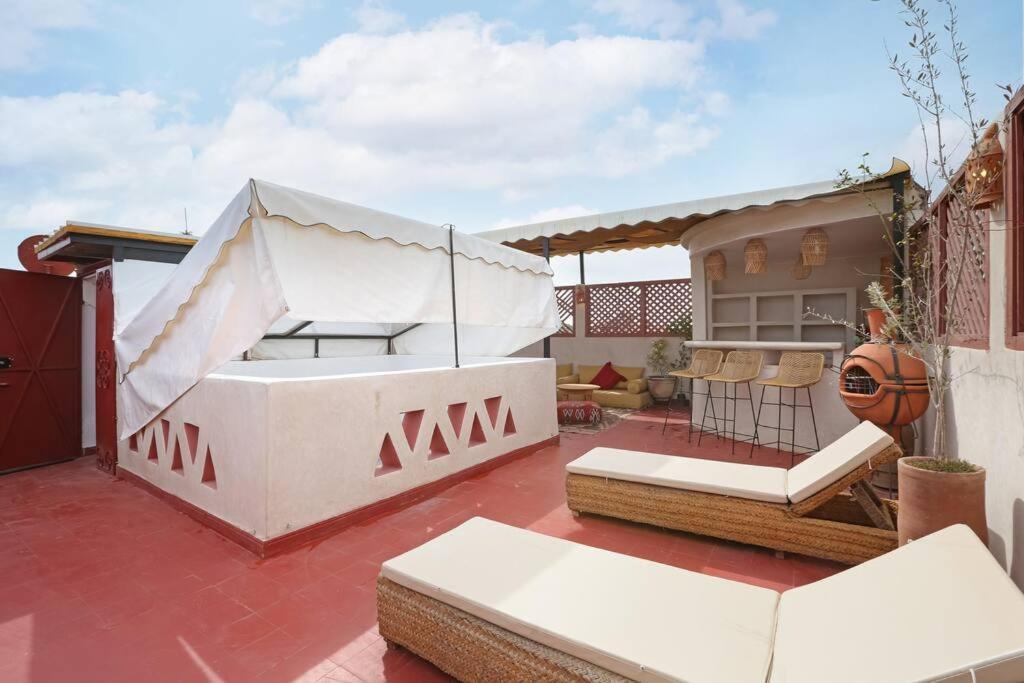 Riad El Khir En Centre Ville Rooftop Et Bassin Marrakesh Eksteriør billede